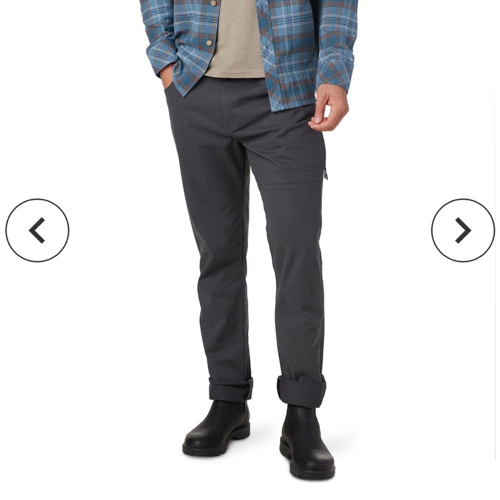 NWT Backcountry Coville pant in Asphalt gray, waist 34